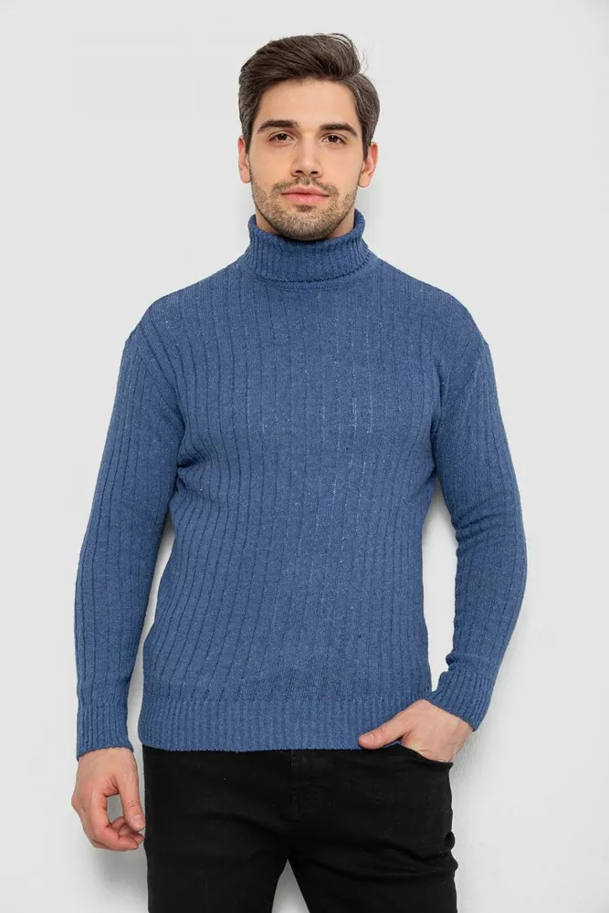 Купити Гольф чоловічий, колір джинс, 238R57115 - Фото №1
