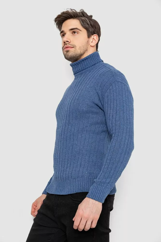 Купити Гольф чоловічий, колір джинс, 238R57115 - Фото №3