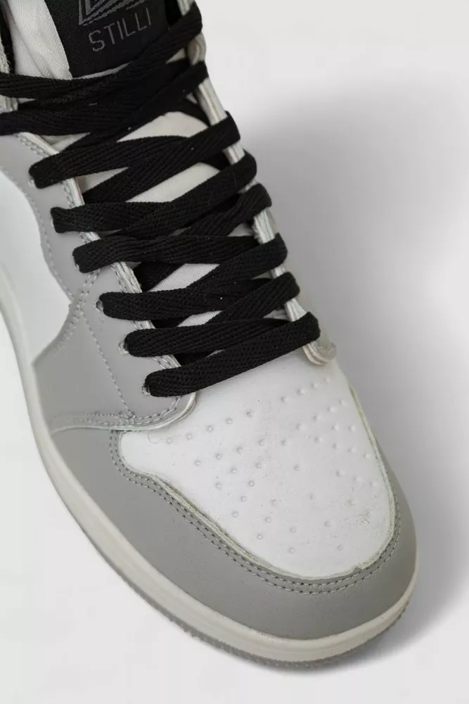 Купить Кроссовки мужские зимние на меху, цвет серо-белый, 248RH1010-20 - Фото №2