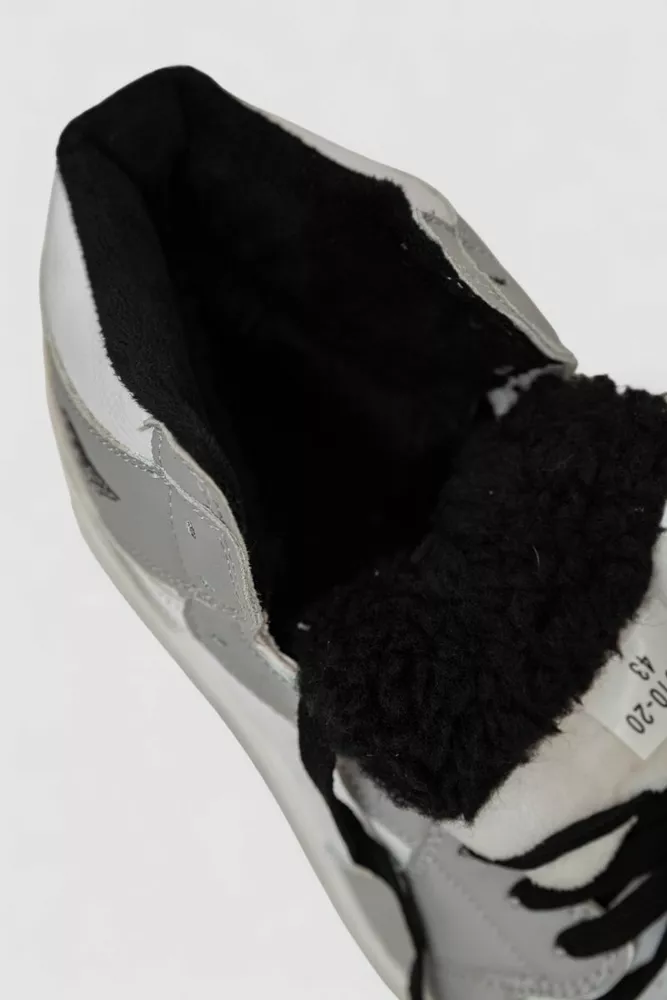 Купить Кроссовки мужские зимние на меху, цвет серо-белый, 248RH1010-20 - Фото №6