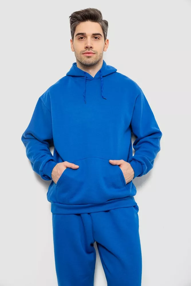 Купить Спортивный костюм мужской на флисе, цвет электрик, 244R9162 - Фото №2