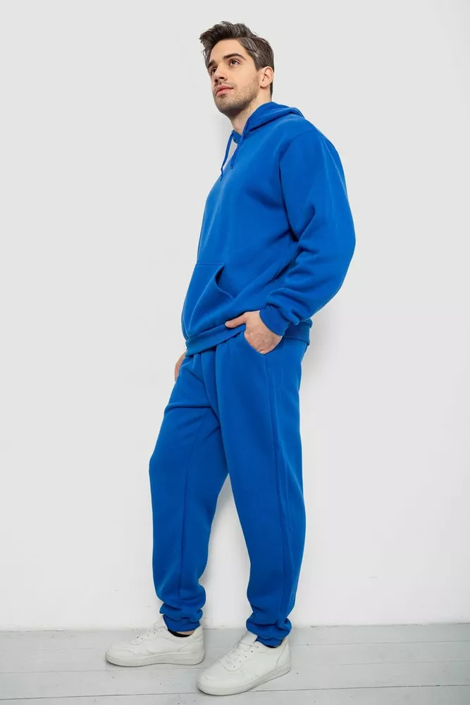 Купить Спортивный костюм мужской на флисе, цвет электрик, 244R9162 - Фото №3