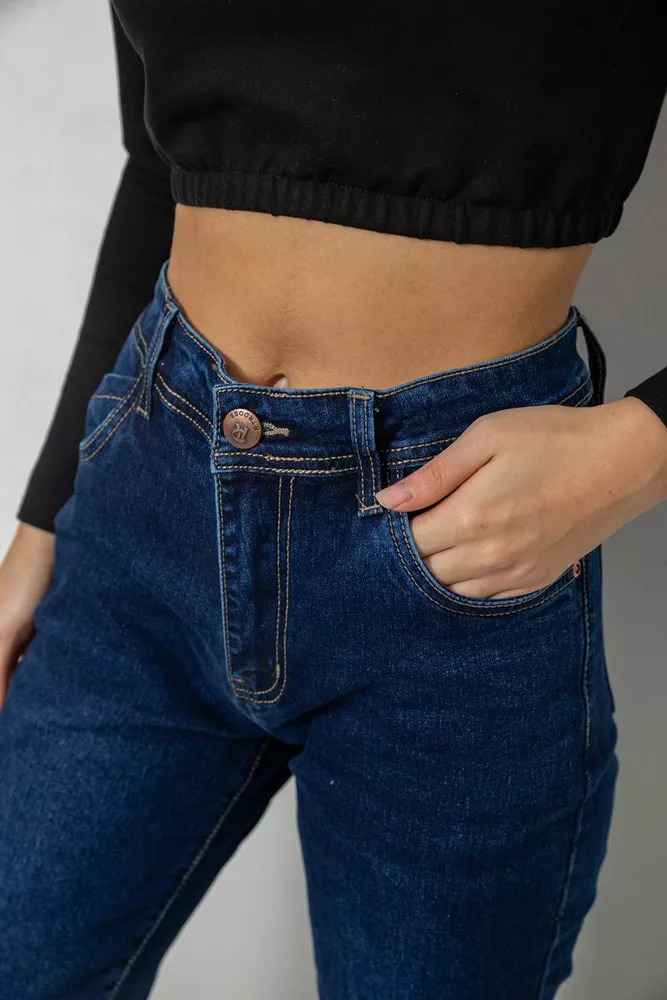 Купити Джинси жіночі, колір синій, 244R8071-5 - Фото №5