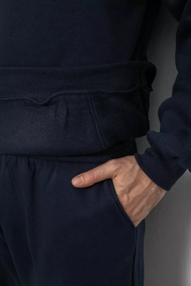 Купить Спортивный костюм мужской на флисе, цвет синий, 244R9162 - Фото №6
