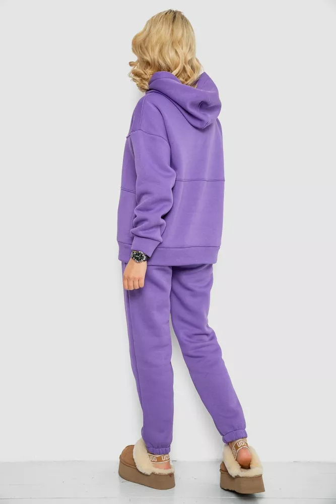 Купить Спортивный костюм женский на флисе  -уценка, цвет сиреневый, 247R10765-U-45 - Фото №4