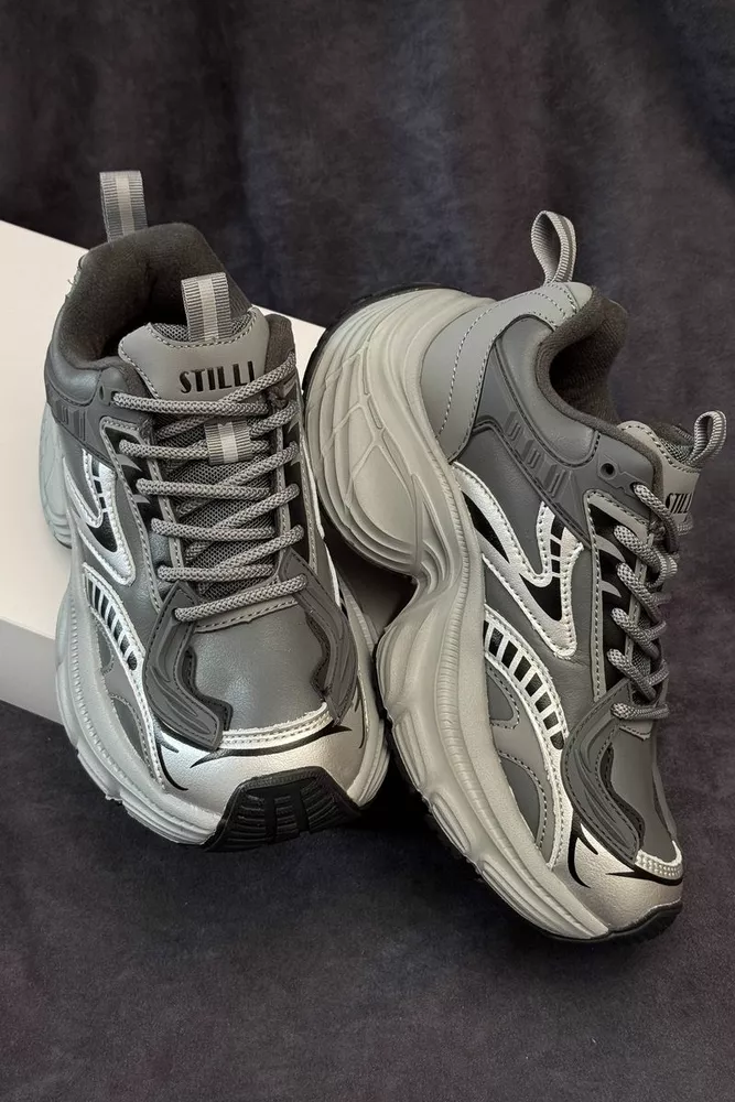 Купить Кроссовки женские демисезонные, цвет темно-серый, 248RCX1500 оптом - Фото №3