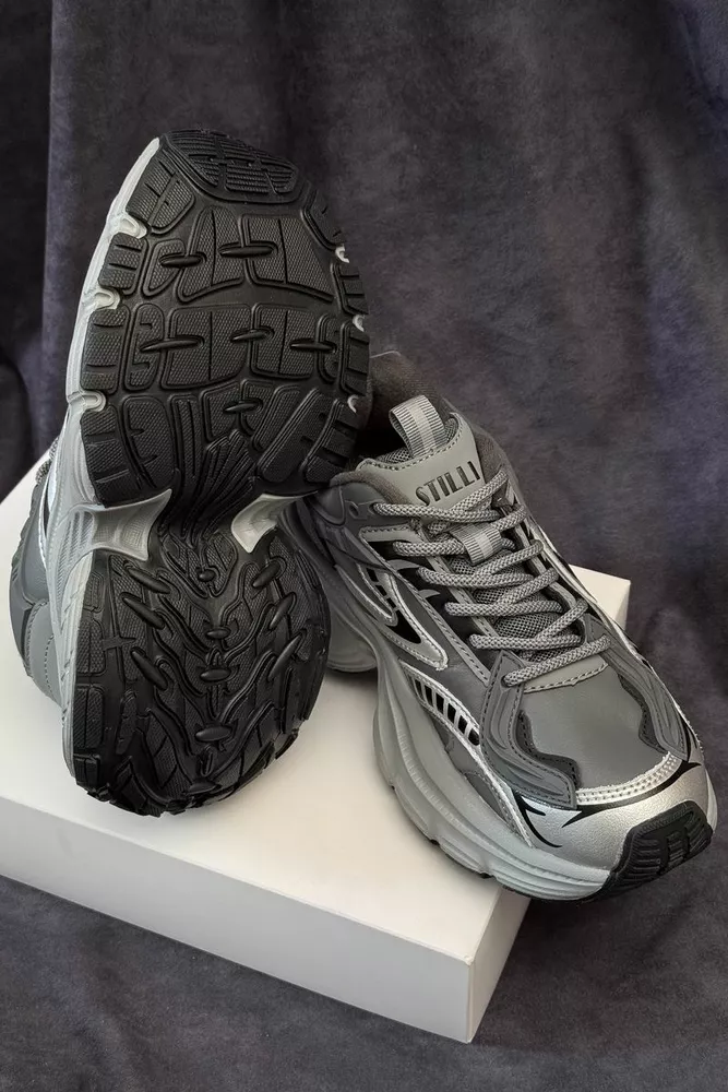 Купить Кроссовки женские демисезонные, цвет темно-серый, 248RCX1500 оптом - Фото №5