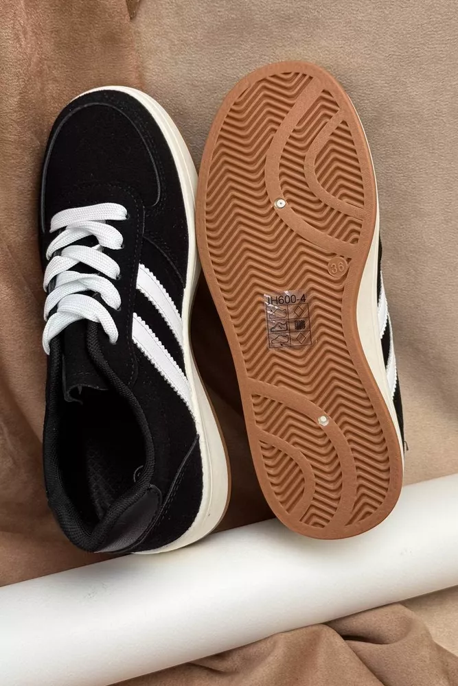 Купить Кроссовки женские, цвет черно-белый, 248RJH600-4 - Фото №5