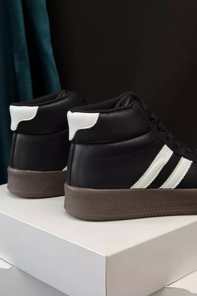 Купить Кроссовки женские демисезонные, цвет черно-белый, 248RSD20-6 - Фото №4