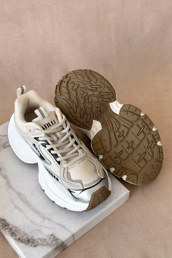Купить Кроссовки женские демисезонные, цвет бежевый, 248RCX1500 - Фото №5