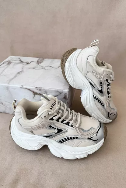 Кросівки жіночі демісезонні, колір бежевий, 248RCX1500