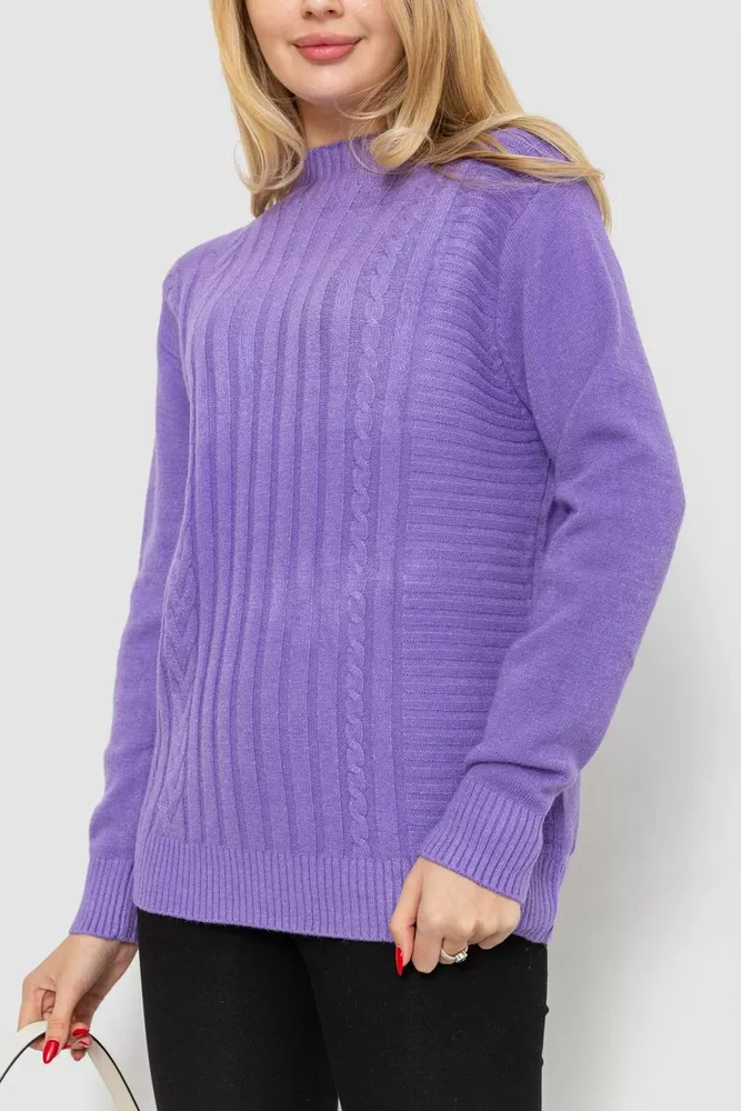 Купити Светр жіночий, колір бузковий, 221R20PCS8 оптом - Фото №3