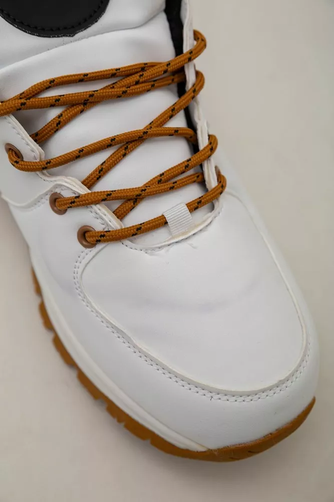 Купить Кроссовки женские зимние на меху  -уценка, цвет бело-желтый, 248RH770-U-85 - Фото №7