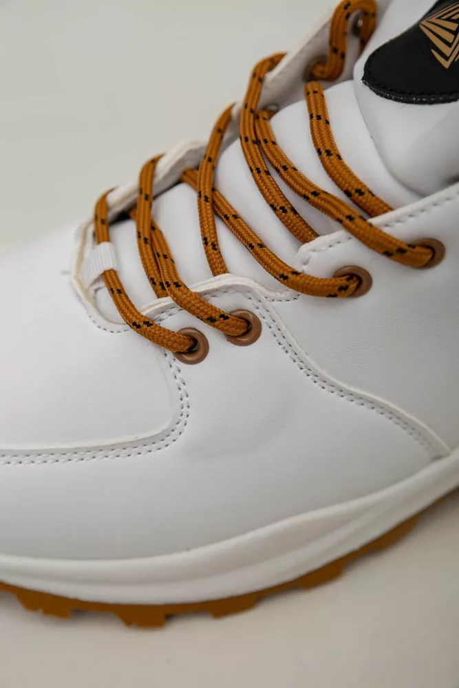 Купити Кросівки чоловічі зимові на хутрі  -уцінка, колір біло-жовтий, 248RH770-U-86 - Фото №7