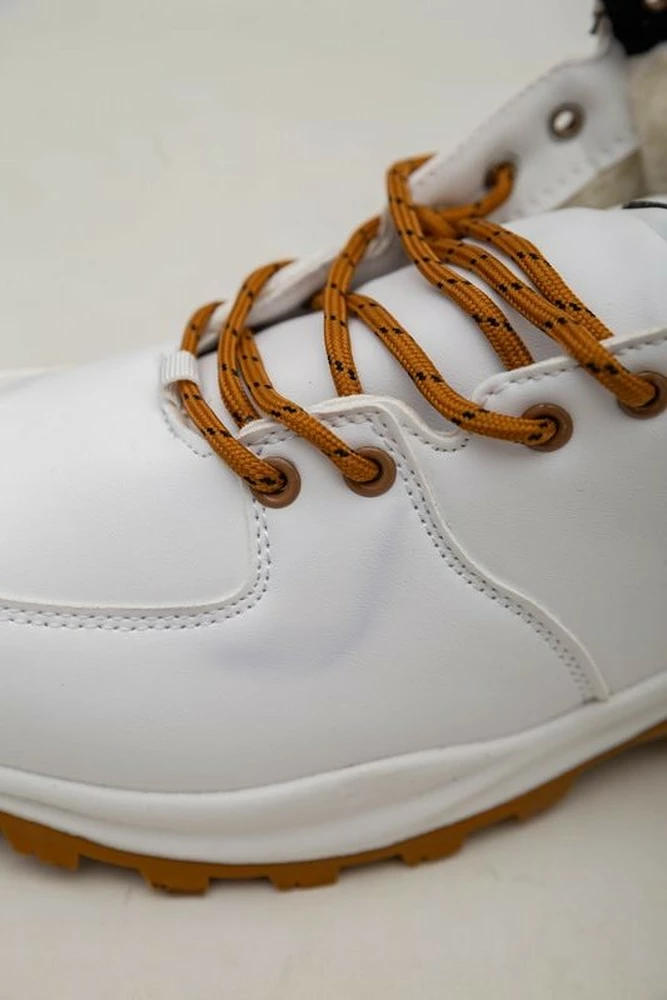 Купить Кроссовки женские зимние на меху  -уценка, цвет бело-желтый, 248RH770-U-89 - Фото №7