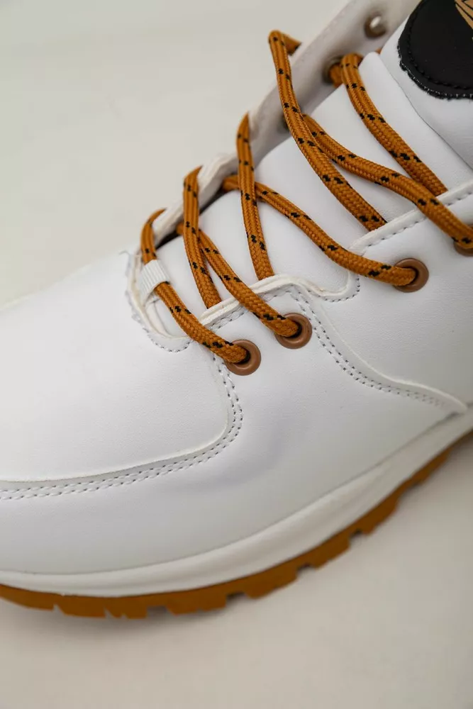 Купити Кросівки чоловічі зимові на хутрі  -уцінка, колір біло-жовтий, 248RH770-U-92 - Фото №7