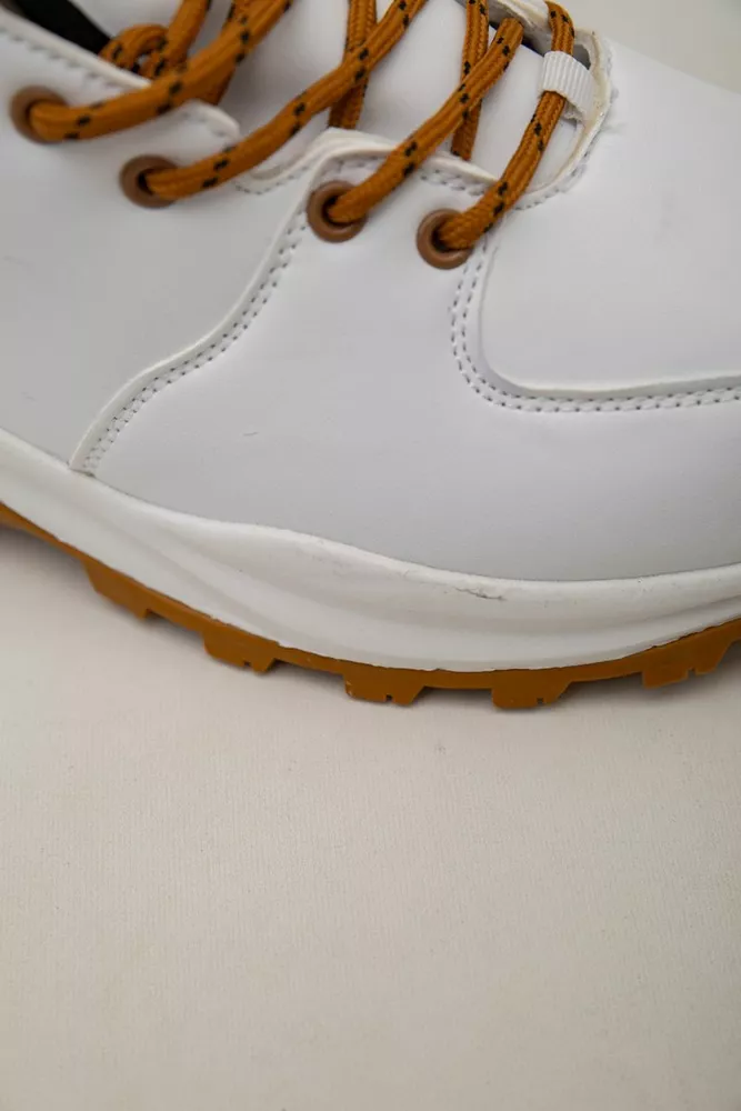 Купить Кроссовки женские зимние на меху  -уценка, цвет бело-желтый, 248RH770-U-93 - Фото №7