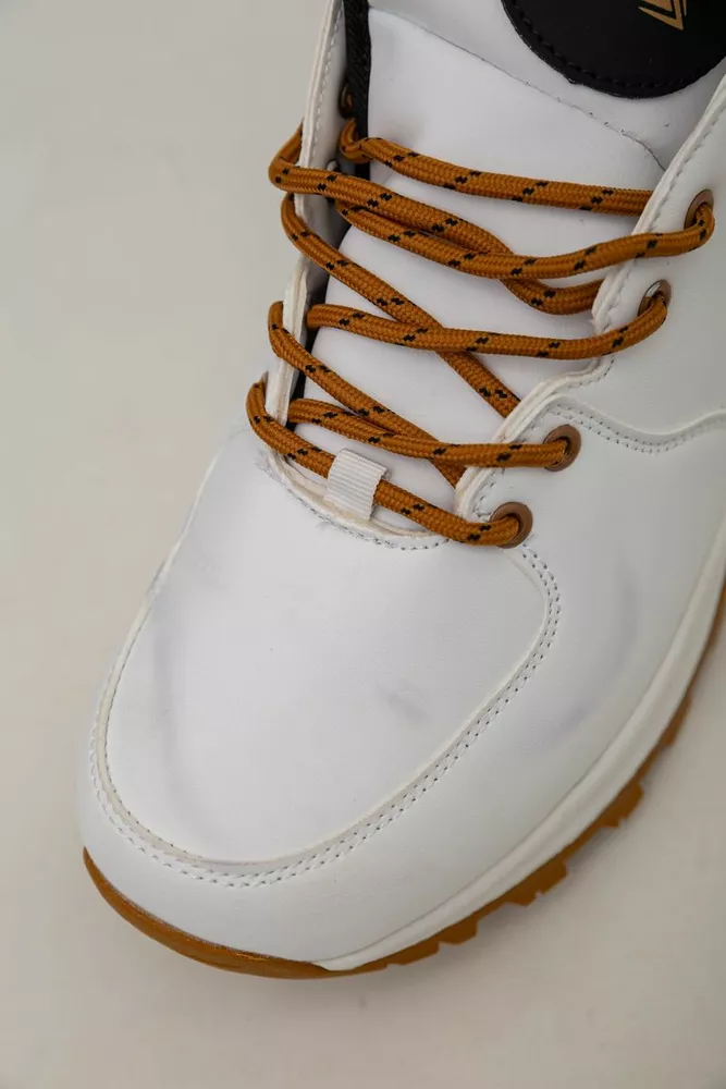 Купити Кросівки чоловічі зимові на хутрі  -уцінка, колір біло-жовтий, 248RH770-U-94 - Фото №7