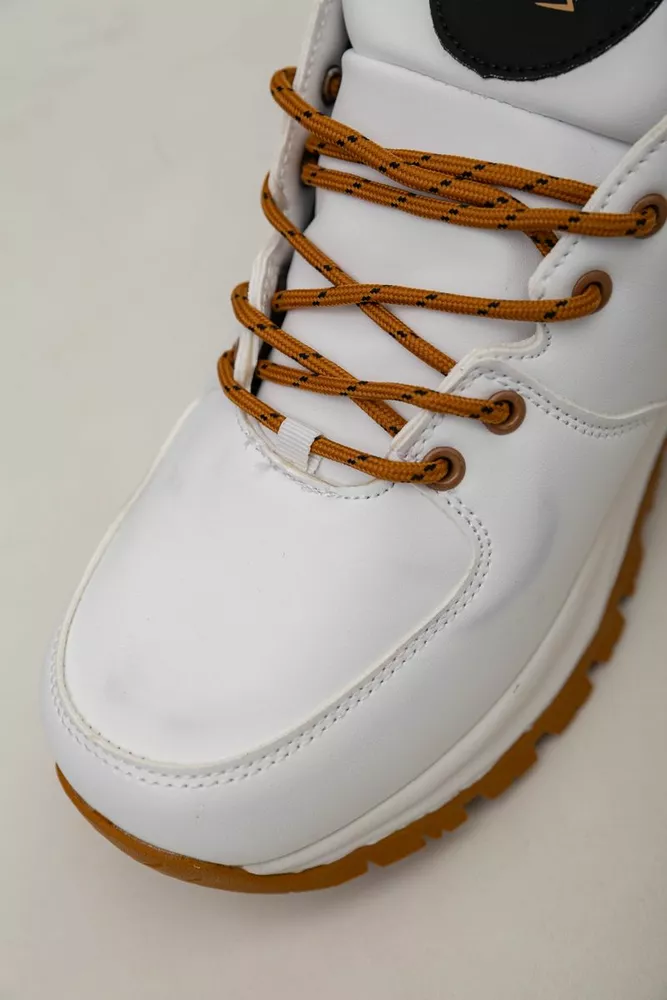 Купить Кроссовки женские зимние на меху  -уценка, цвет бело-желтый, 248RH770-U-96 - Фото №7