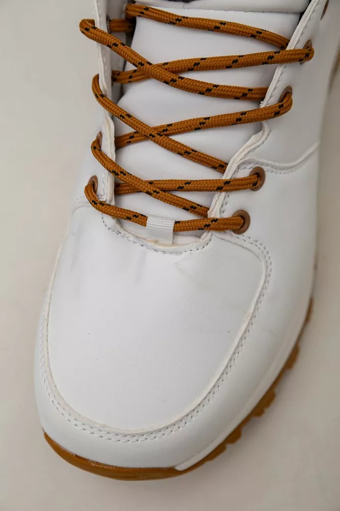 Купить Кроссовки женские зимние на меху  -уценка, цвет бело-желтый, 248RH770-U-97 - Фото №8