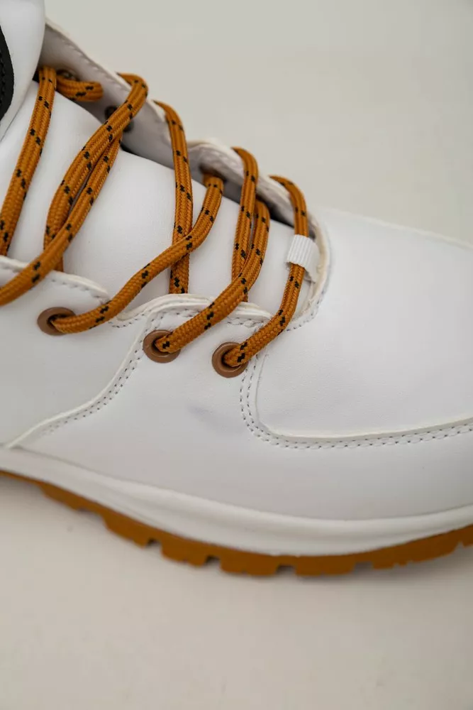 Купити Кросівки чоловічі зимові на хутрі  -уцінка, колір біло-жовтий, 248RH770-U-98 оптом - Фото №7