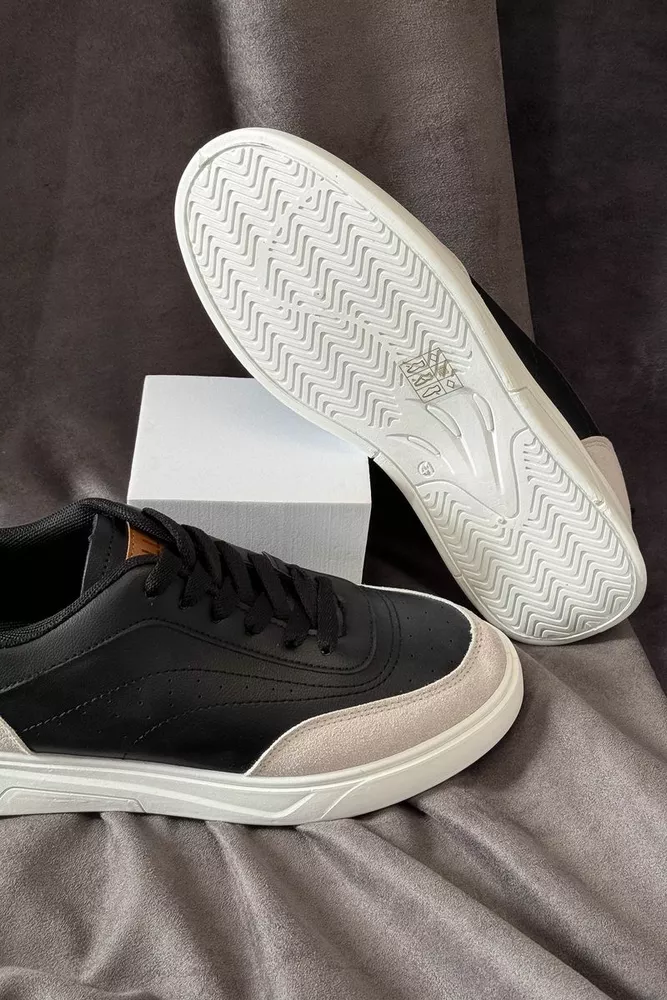 Купить Кеды мужские, цвет черно-серый, 248RR127-9R - Фото №5