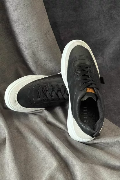 Кеды мужские, цвет черно-серый, 248RR127-9R