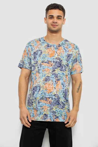 Футболка чоловіча з принтом, колір різноколір, 244R5539