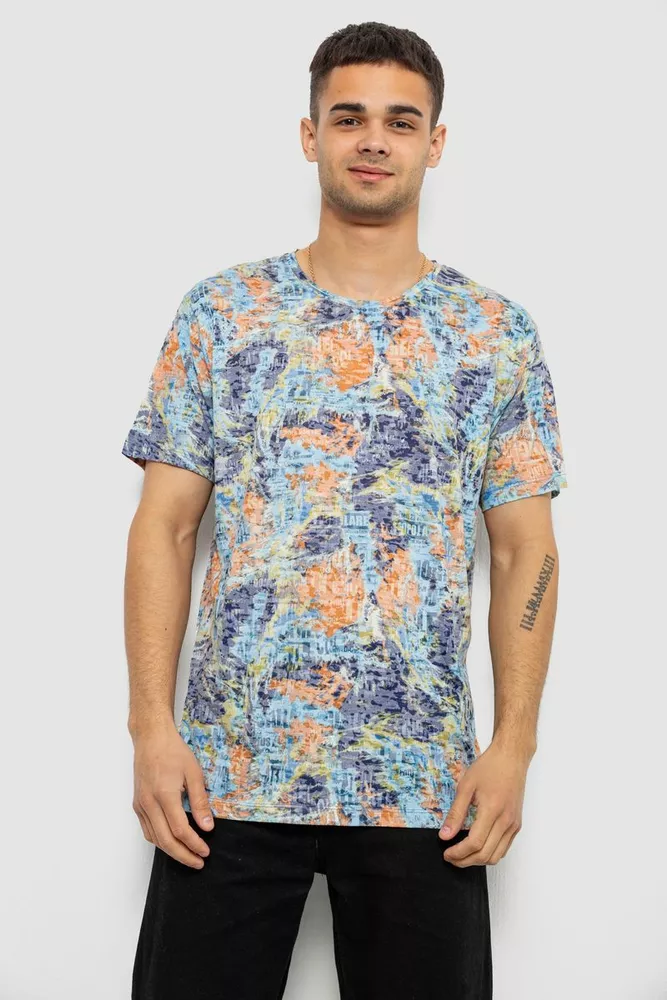 Купить Футболка мужская с принтом, цвет разноцвет , 244R5539 - Фото №1