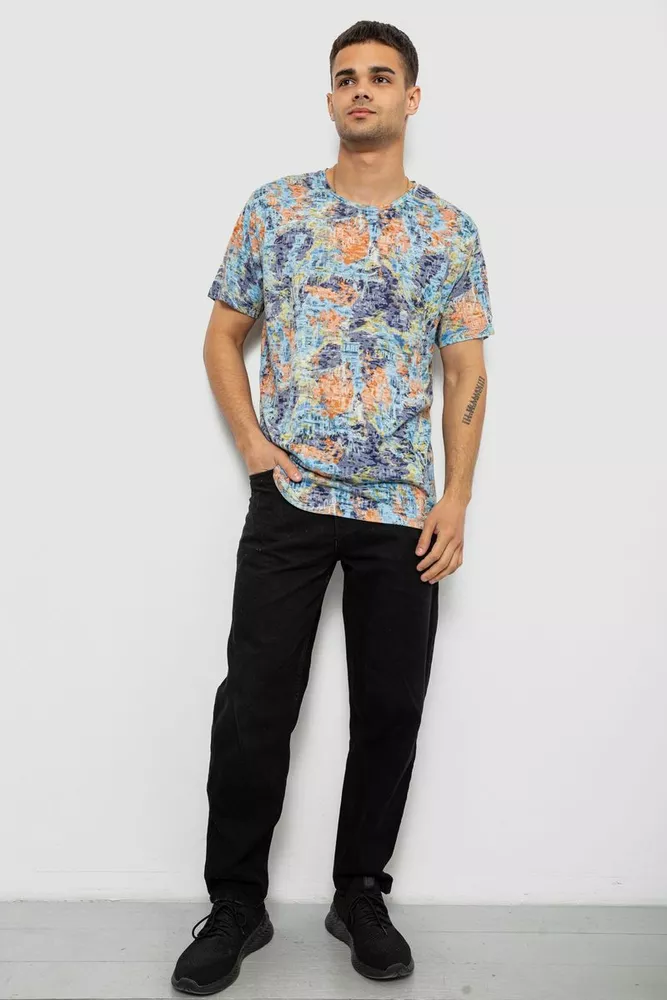 Купить Футболка мужская с принтом, цвет разноцвет , 244R5539 - Фото №2
