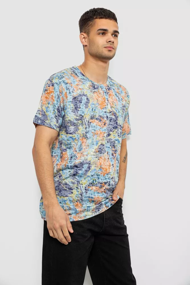 Купить Футболка мужская с принтом, цвет разноцвет , 244R5539 - Фото №3