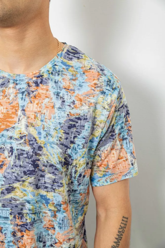 Купить Футболка мужская с принтом, цвет разноцвет , 244R5539 - Фото №5