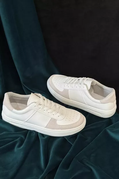 Кеды мужские, цвет бело-серый, 248RR197-7R