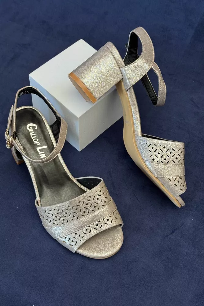 Купити Босоніжки жіночі, колір сірий, 243RE260 - Фото №3