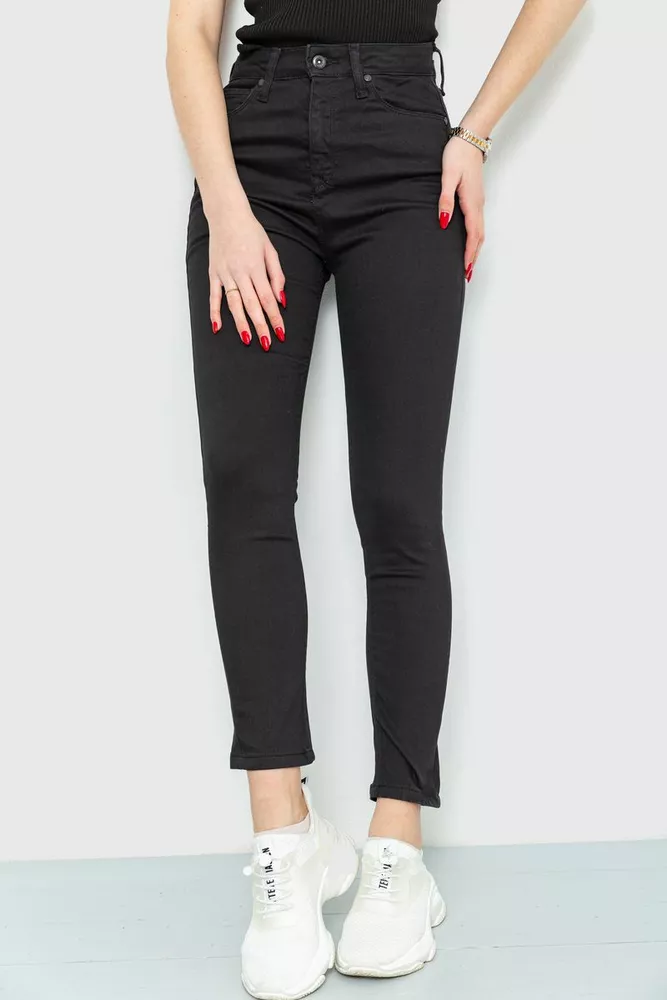 Купити Джинси жіночі Skinny, колір чорний, 167R2000 оптом - Фото №1