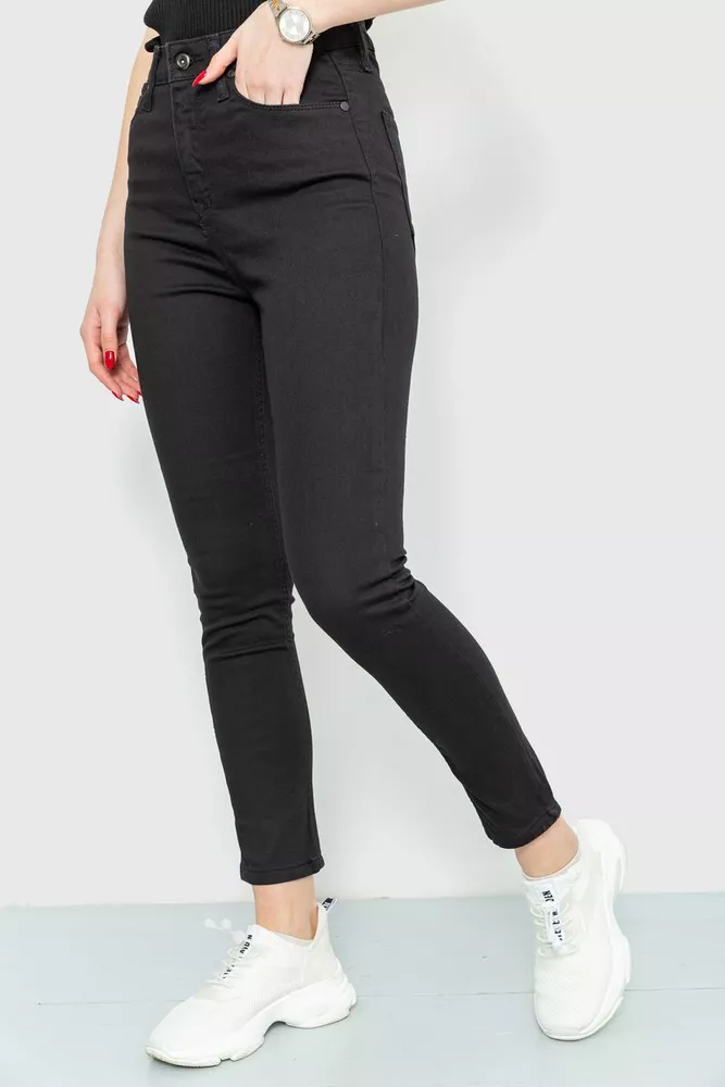 Купити Джинси жіночі Skinny, колір чорний, 167R2000 оптом - Фото №3