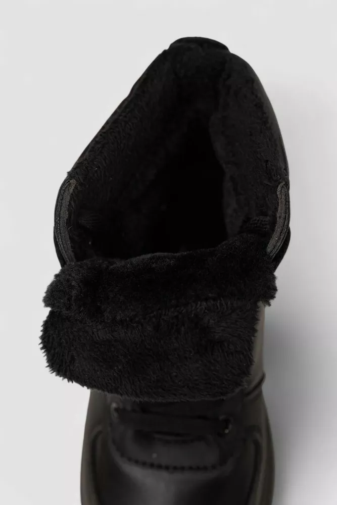 Купить Кроссовки женские зимние на меху, цвет черный, 248RK06 - Фото №6