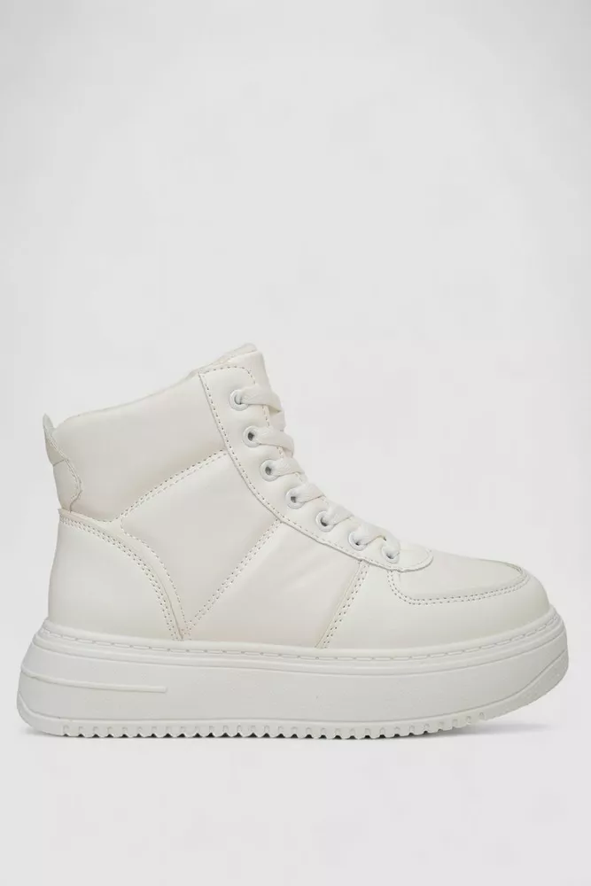 Купити Кросівки жіночі зимові на хутрі, колір білий, 248RK06 - Фото №1