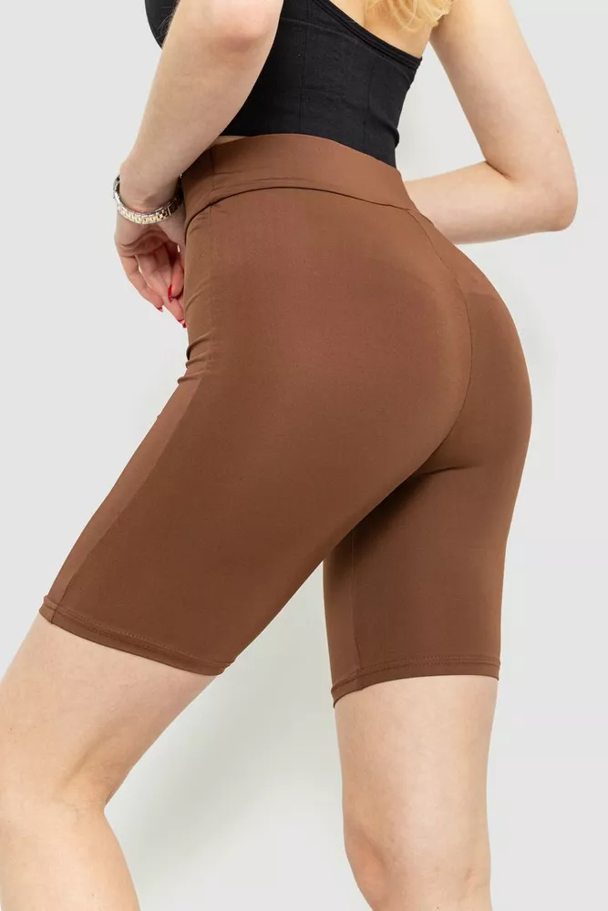 Купити Велотреки жіночі однотонні, колір коричневий, 221R3019 - Фото №4