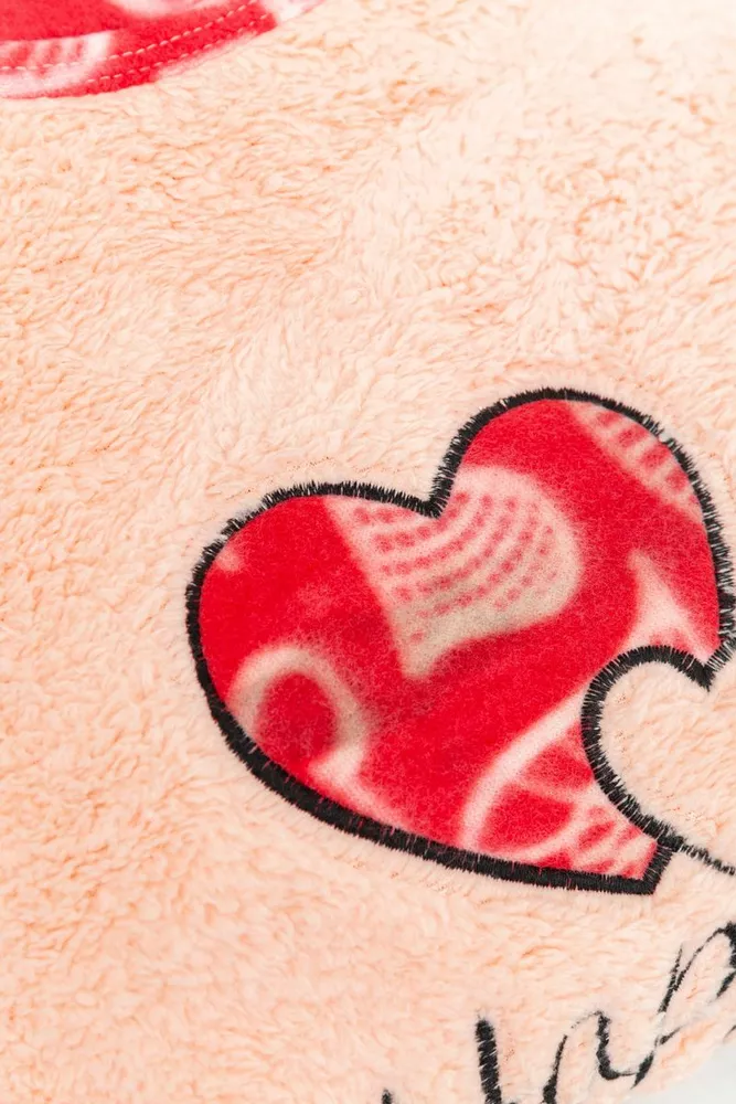 Купити Піжама жіноча махра  -уцінка, колір персиковий, 214R0135-U - Фото №2