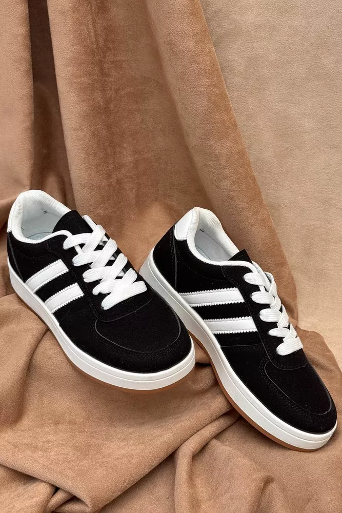 Купити Кросівки жіночі, колір чорно-білий, 248RJH600 оптом - Фото №2