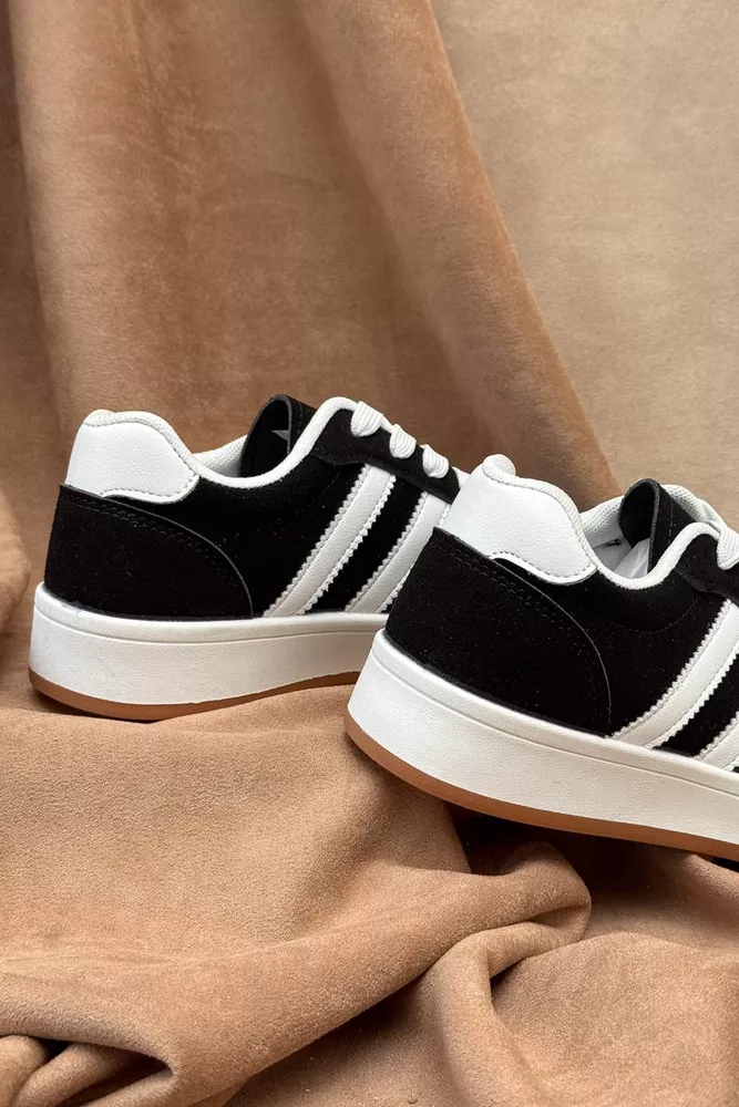 Купити Кросівки жіночі, колір чорно-білий, 248RJH600 оптом - Фото №4