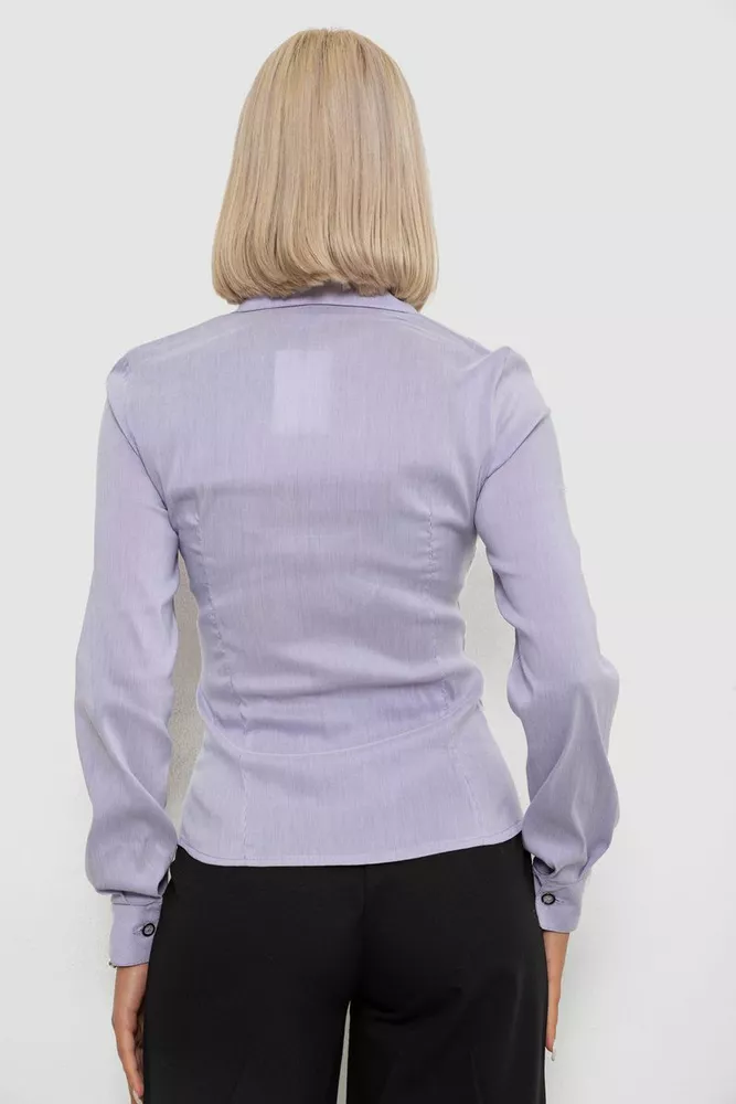 Купить Рубашка классическая в полоску  -уценка, цвет сиреневый, 230R644-U-106 - Фото №4
