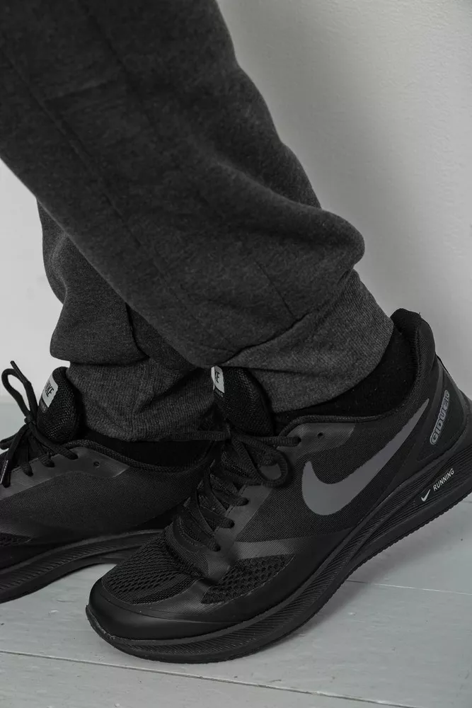 Купить Спортивные штаны мужские на флисе, цвет грифельный, 129RA9995 - Фото №6