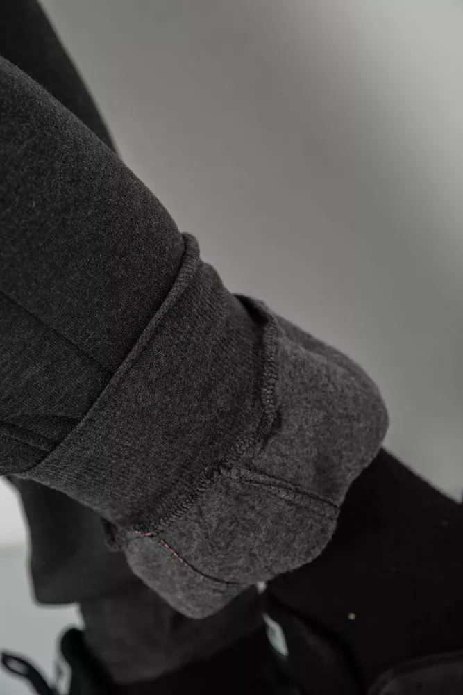 Купить Спортивные штаны мужские на флисе, цвет грифельный, 129RA9995 - Фото №7