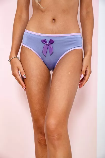 Бавовняні жіночі труси, синьо-фіолетового кольору, 131R888