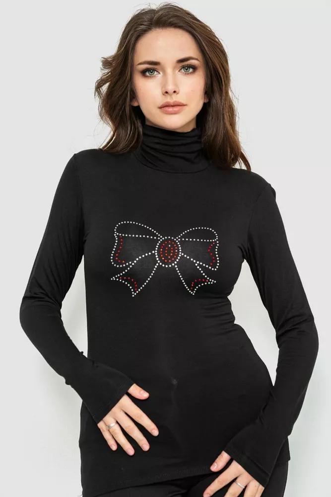 Купити Гольф жіночий, колір чорний, 186R602 - Фото №1