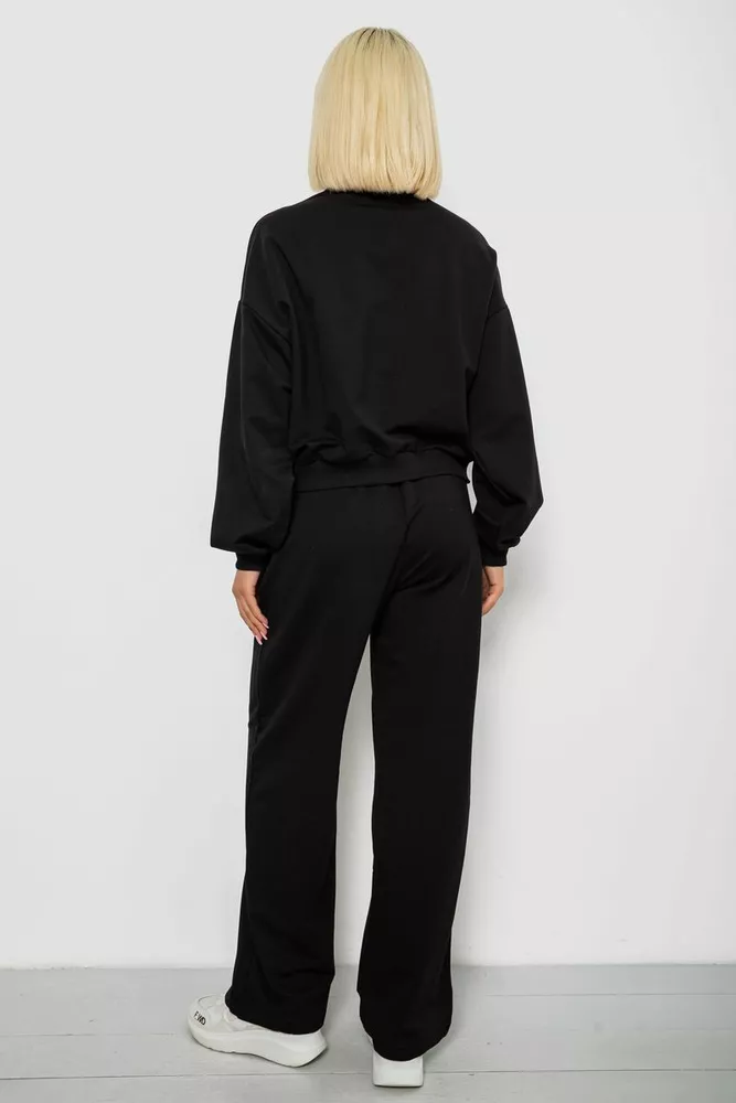 Купить Спортивный костюм женский с принтом, цвет черный, 244R1061AG - Фото №4