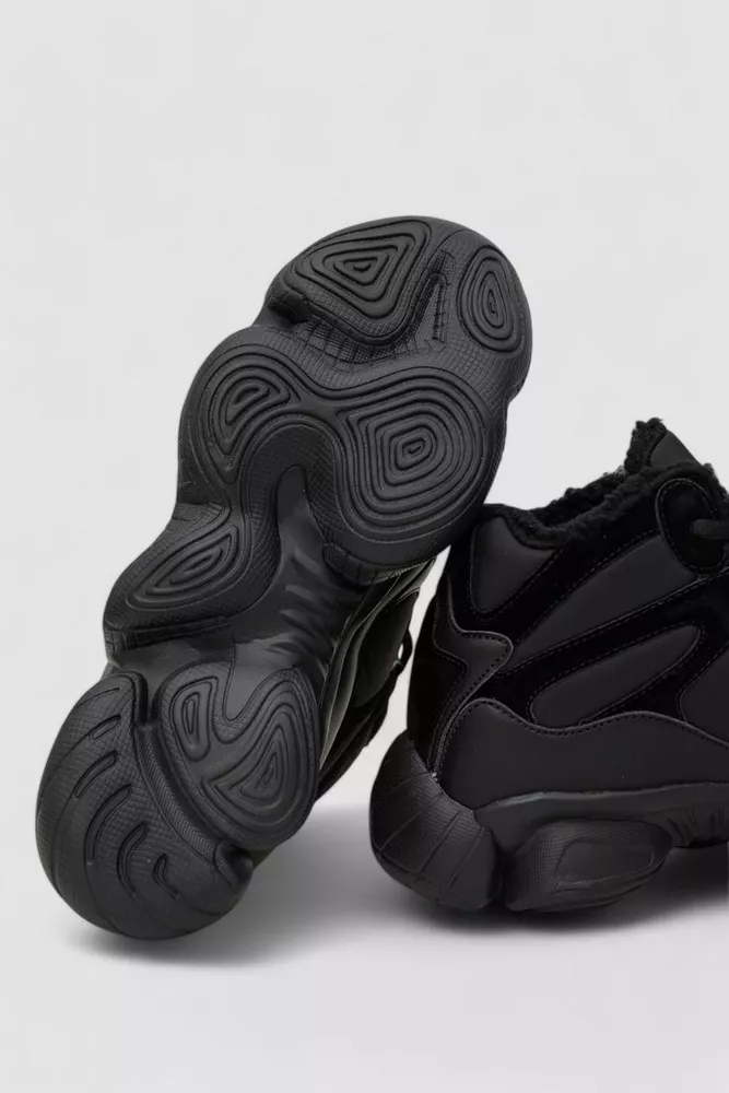 Купить Кроссовки мужские зимние на меху  -уценка, цвет черный, 248RCX707-U - Фото №7