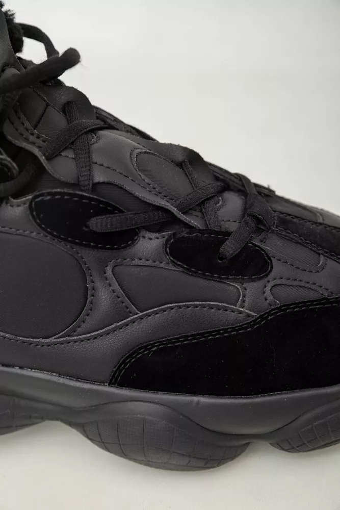 Купить Кроссовки мужские зимние на меху  -уценка, цвет черный, 248RCX707-U - Фото №8